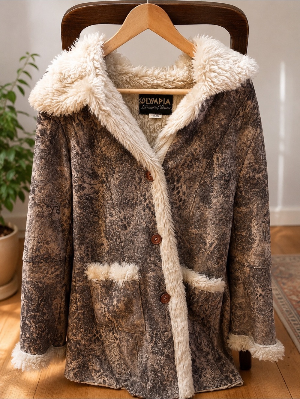 Y2K Faux Shearling Jacket